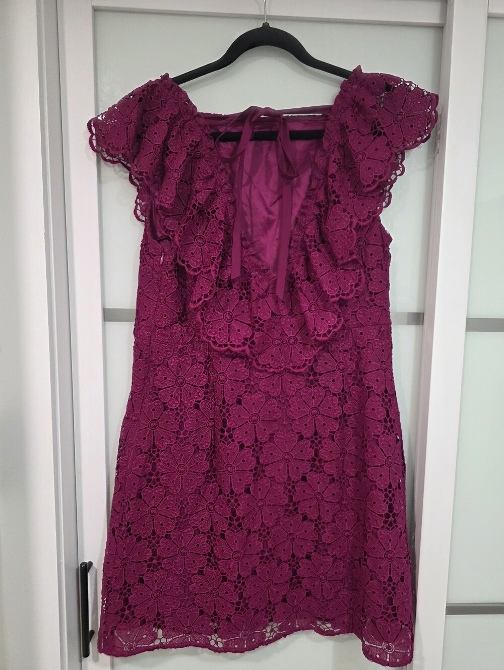 Kate Spade New York Spade Lace Mini Dress Beetjuice Size 14 NWT - Picture 11 of 15